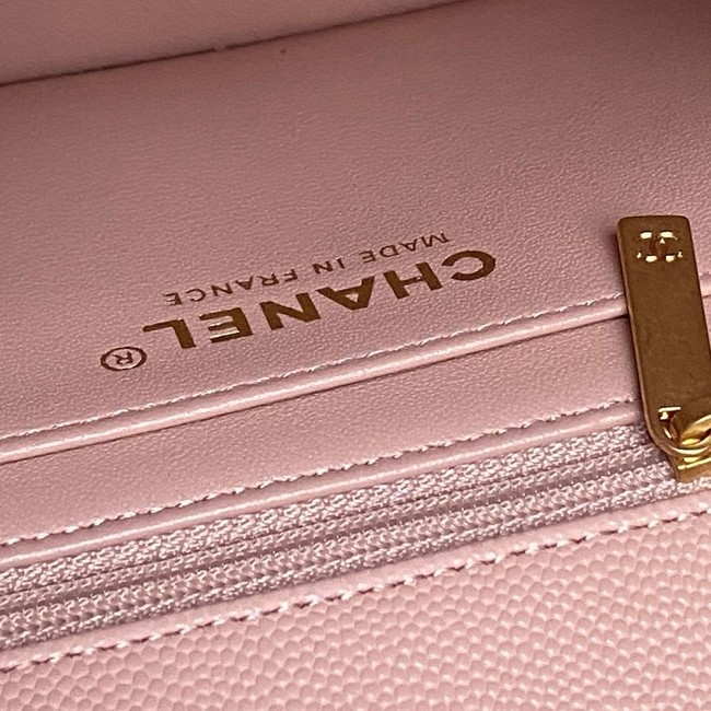 CHANEL Clutch With Chain AS2701 pink&Gold Metal