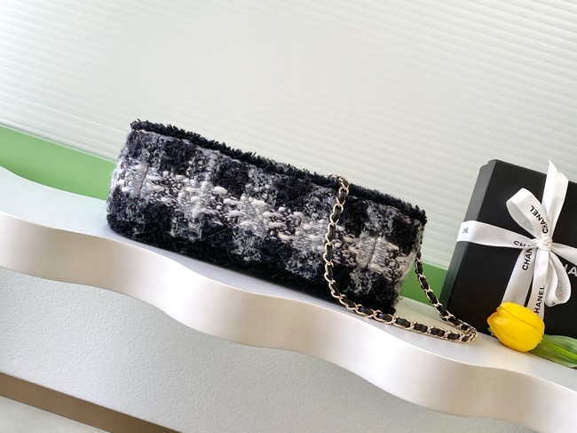 CHANEL Maxi Flapbag AS5687 Black & Grey