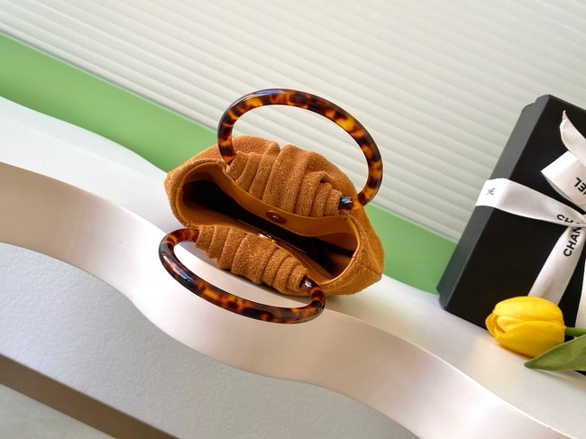 CHANEL mini Hobo Bag Suede AS4981 Camel