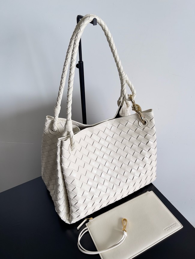 Bottega Veneta Parachute 826212 Sea salt&Brass finish