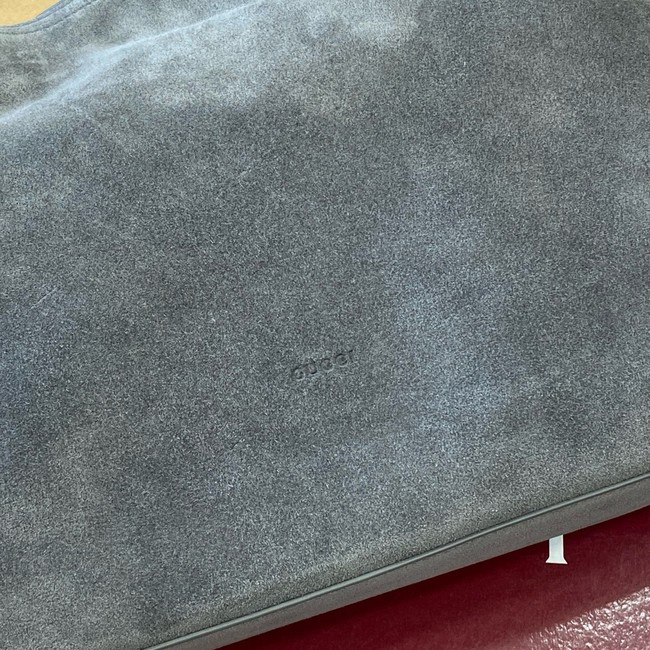 Gucci Beatrix medium tote bag suede 850926 gray