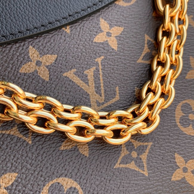 Louis Vuitton Monogram Canvas Shoulder Bag M27067 black