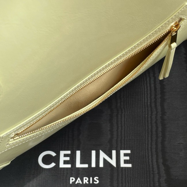 Celine FLAT CABAS NEW LUGGAGE IN GLOSSY CALFSKIN 123963 CITRUS