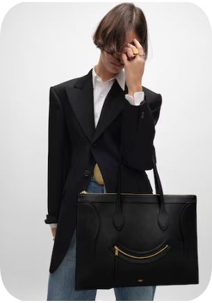 Celine FLAT CABAS NEW LUGGAGE IN GLOSSY CALFSKIN 123963 black Celine FLAT CABAS NEW LUGGAGE IN GLOSSY CALFSKIN 123963 black