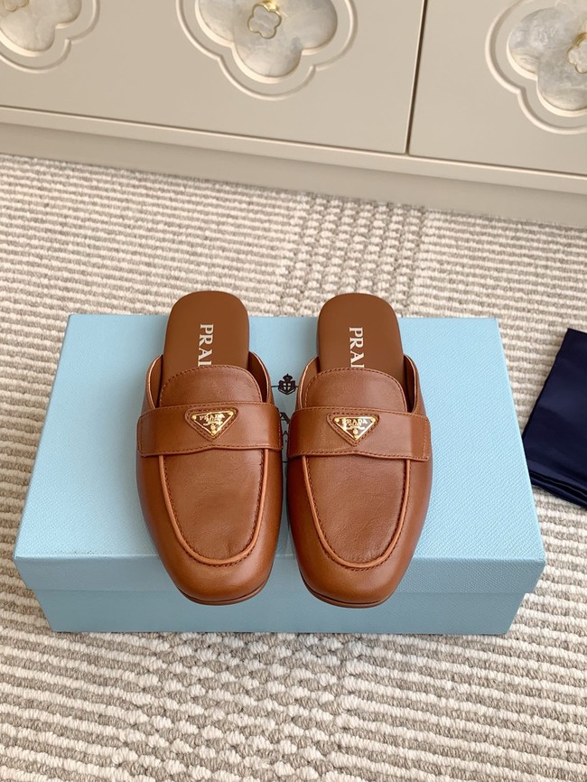 Prada leather mules 87200-7