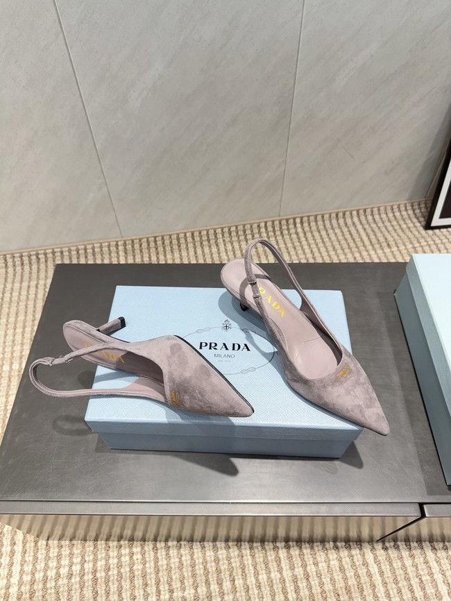 Prada leather slingback pumps 1I901M-1