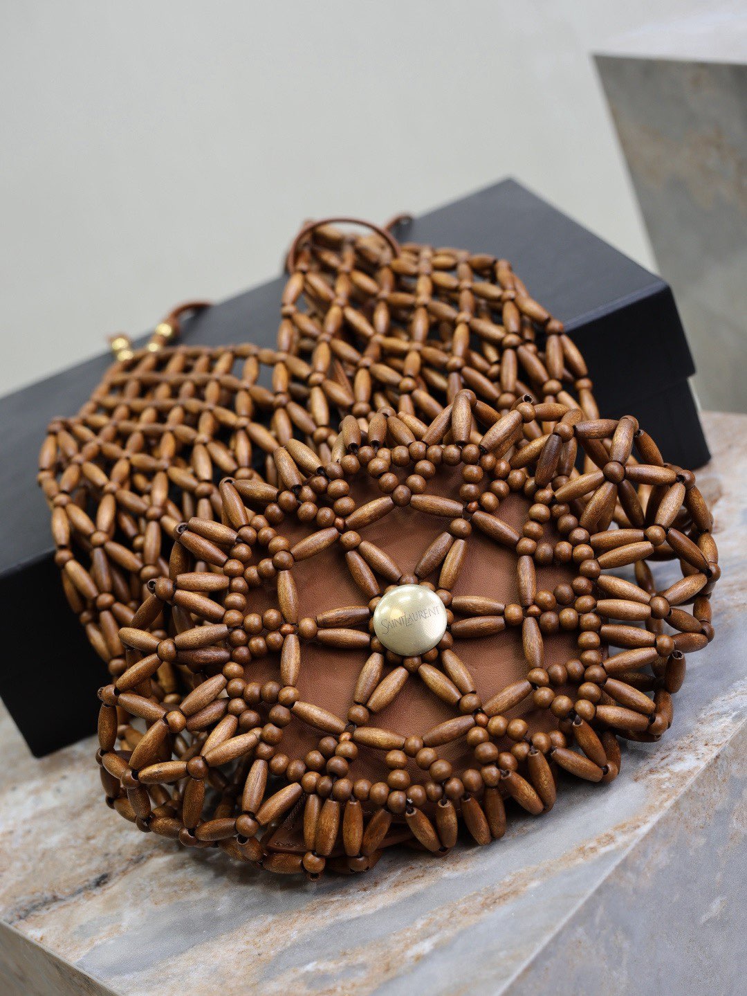 Saint Laurent Bucket Supple Bag 821911 Brown Saint Laurent Bucket Supple Bag 821911 Brown