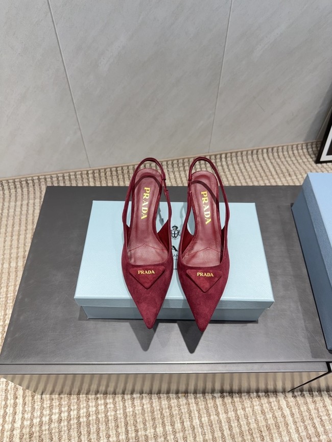 Prada leather slingback pumps 87220-3