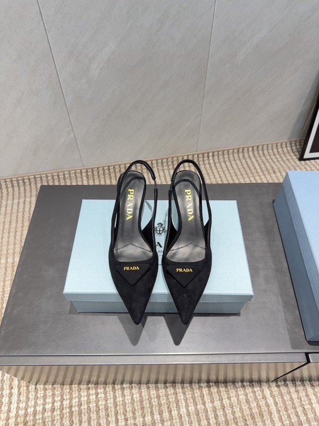 Prada leather slingback pumps 87220-4