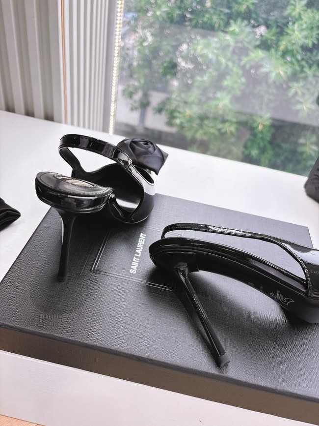 YSL AMALIA slingback pumps in satin crepe 21025-1