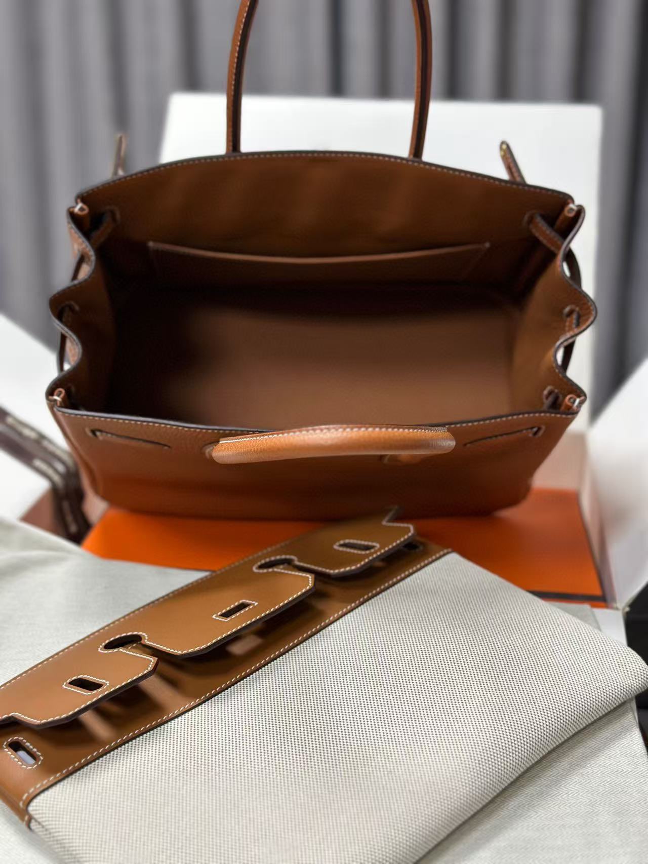 Hermes Original Togo Leather Dual Purpose HB8302 Brown Hermes Original Togo Leather Dual Purpose HB8302 Brown