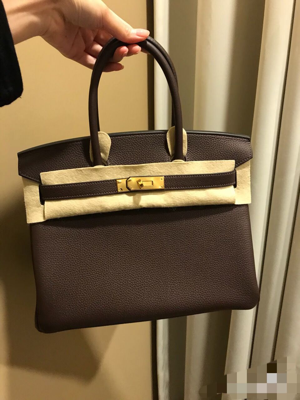 Hermes Original Togo Leather HB30O Coffee Hermes Original Togo Leather HB30O Coffee