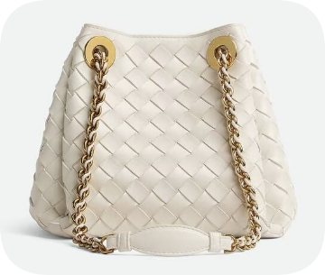 Bottega Veneta Small Parachute Chain 817175 Chalk Bottega Veneta Small Parachute Chain 817175 Chalk