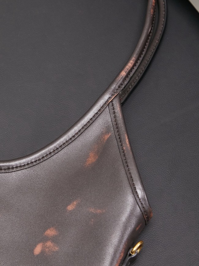 MIUMIU IVY leather handbag 5GB231 brown