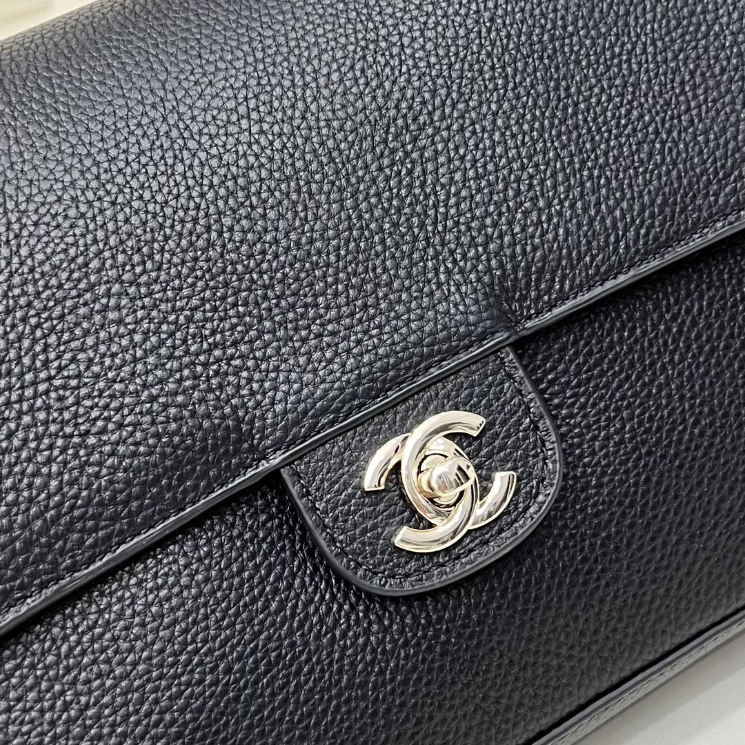 Chanel 26SS Original Leather Tote Shopping Bag 1A013 Black