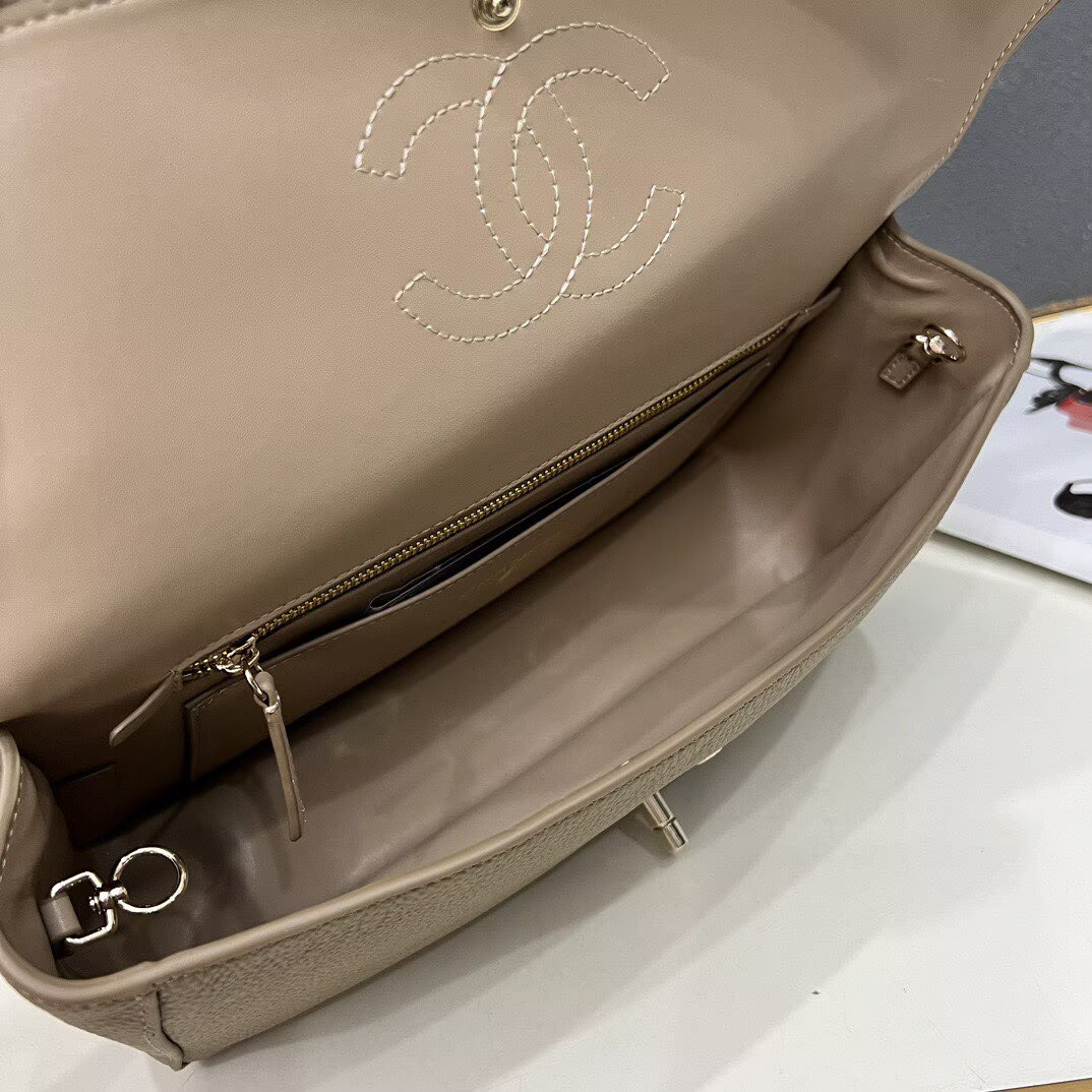 Chanel 26SS Original Leather Tote Shopping Bag 1A013 Gray Chanel 26SS Original Leather Tote Shopping Bag 1A013 Gray