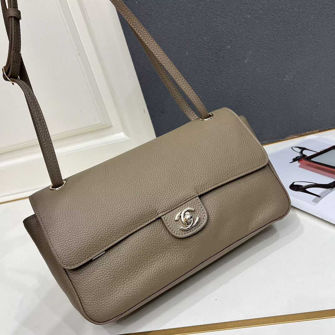 Chanel 26SS Original Leather Tote Shopping Bag 1A013 Gray Chanel 26SS Original Leather Tote Shopping Bag 1A013 Gray