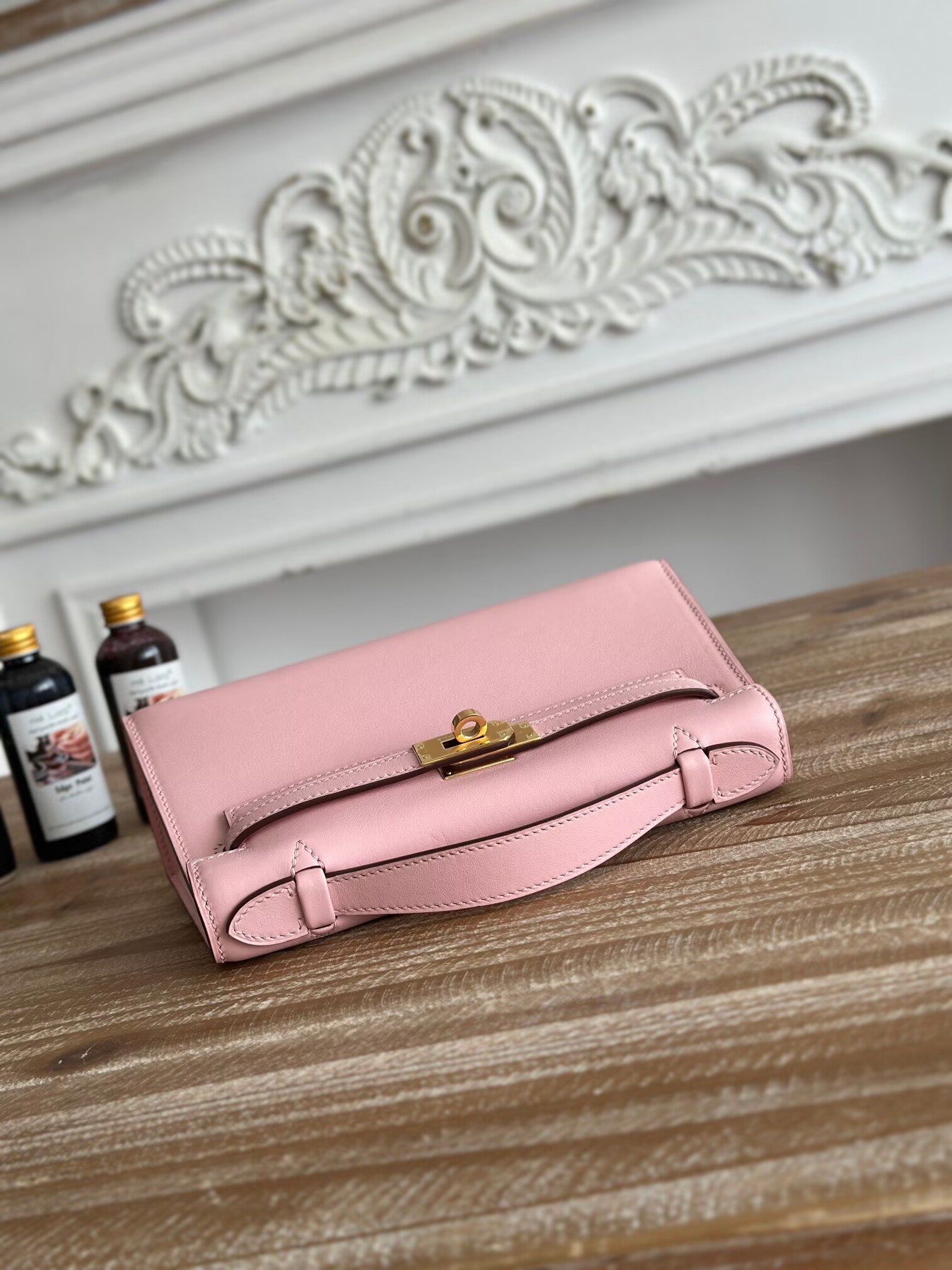 Hermes Original Swift Leather Mini Kelly K22CM H23560 Light Pink Hermes Original Swift Leather Mini Kelly K22CM H23560 Light Pink