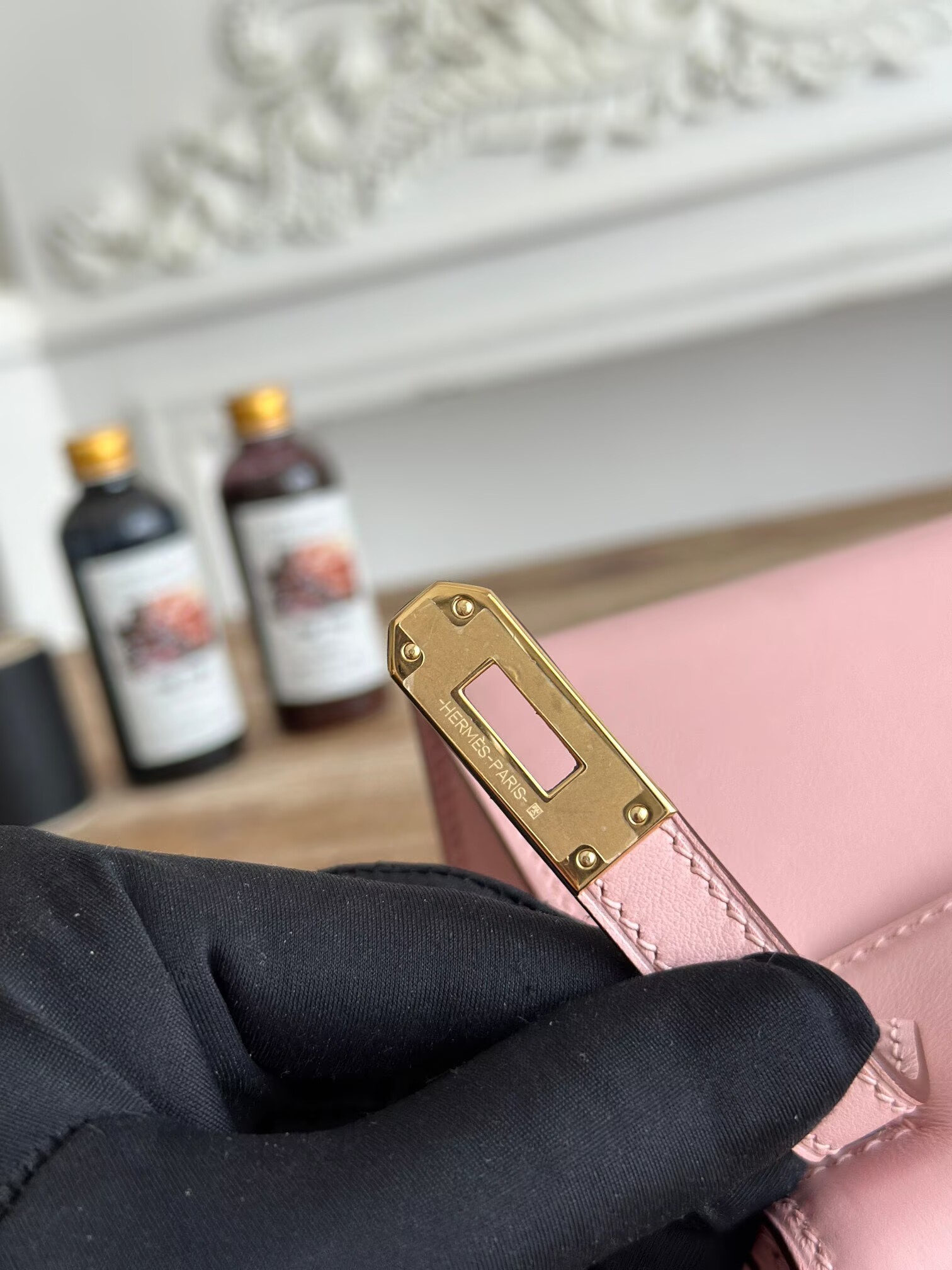 Hermes Original Swift Leather Mini Kelly K22CM H23560 Light Pink Hermes Original Swift Leather Mini Kelly K22CM H23560 Light Pink