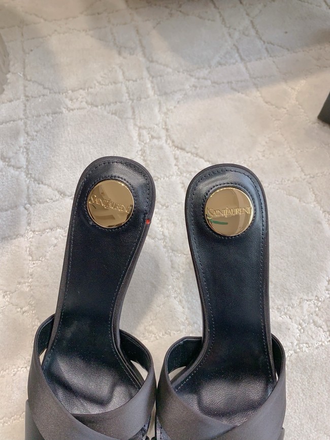 Saint Laurent CHANDELLE mules in satin crepe 15518-4