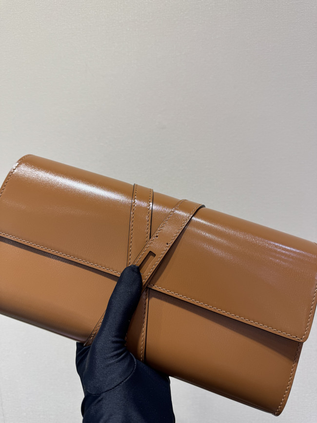 Hermes swift Leather Clutch 37568 Camel Hermes swift Leather Clutch 37568 Camel