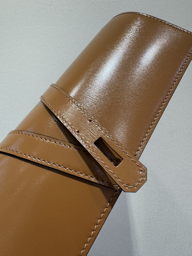 Hermes swift Leather Clutch 37568 Camel Hermes swift Leather Clutch 37568 Camel