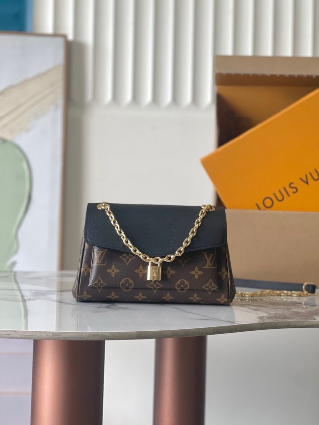 Louis Vuitton Monogram Canvas Original Leather M26398 black