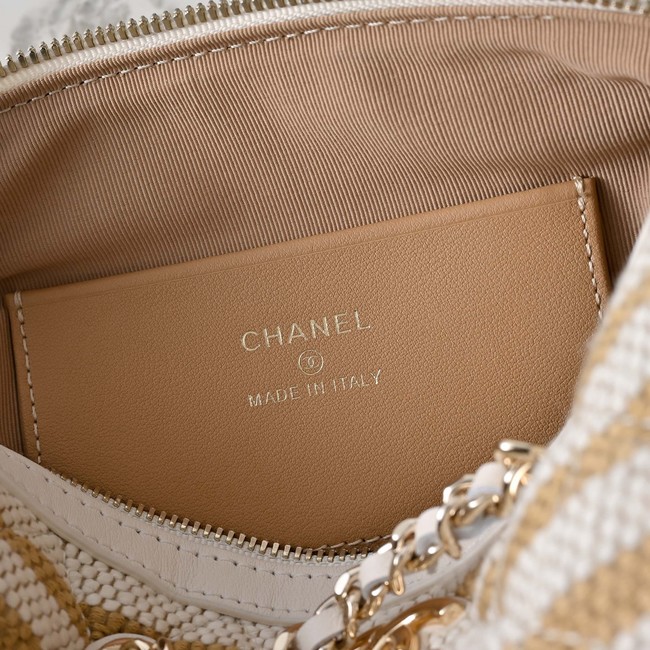 CHANEL Clutch With Chain AP4986 Beige & Light Beige