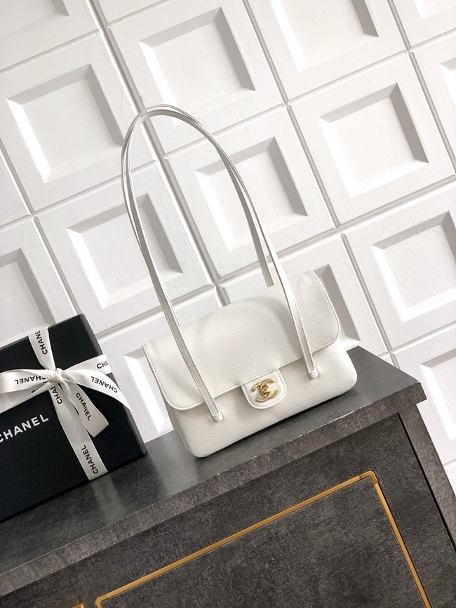 CHANEL Small Flap Bag AS6130 white