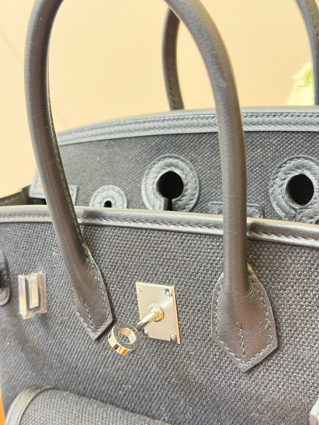 Hermes Birkin Toile & Cuir H6987-6