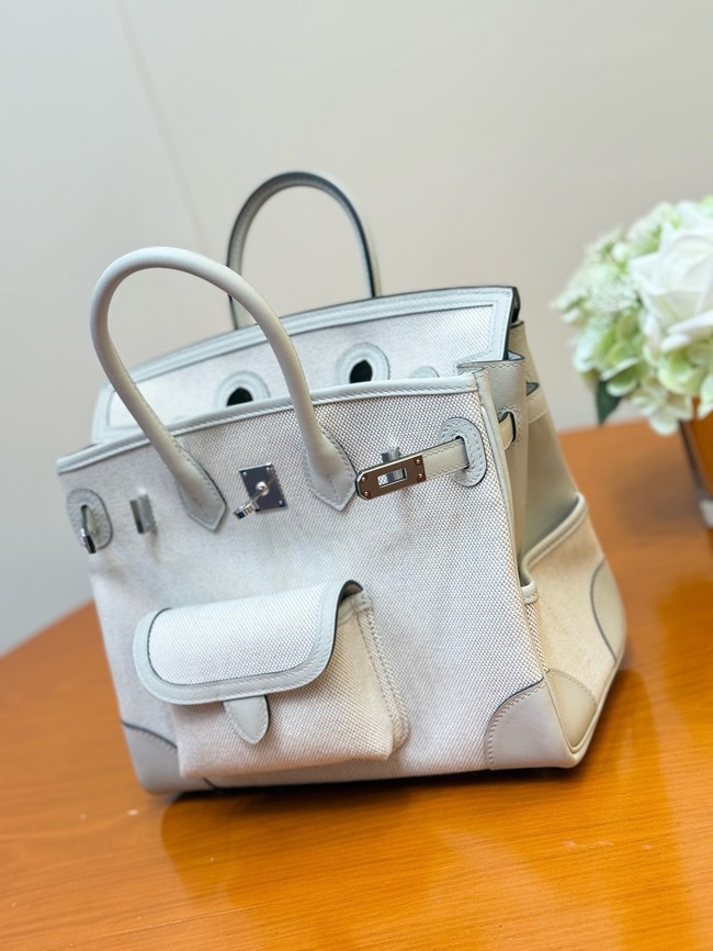Hermes Birkin Toile & Cuir H6987-8