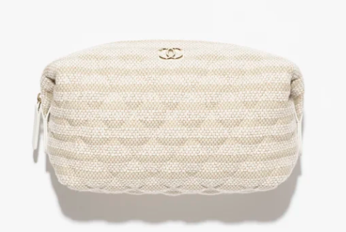 CHANEL Zipped Case AP4990 Beige & Light Beige