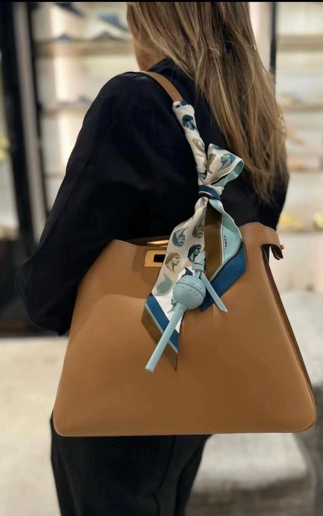 FENDI Way Medium Cowhide Bag 8BN367 brown