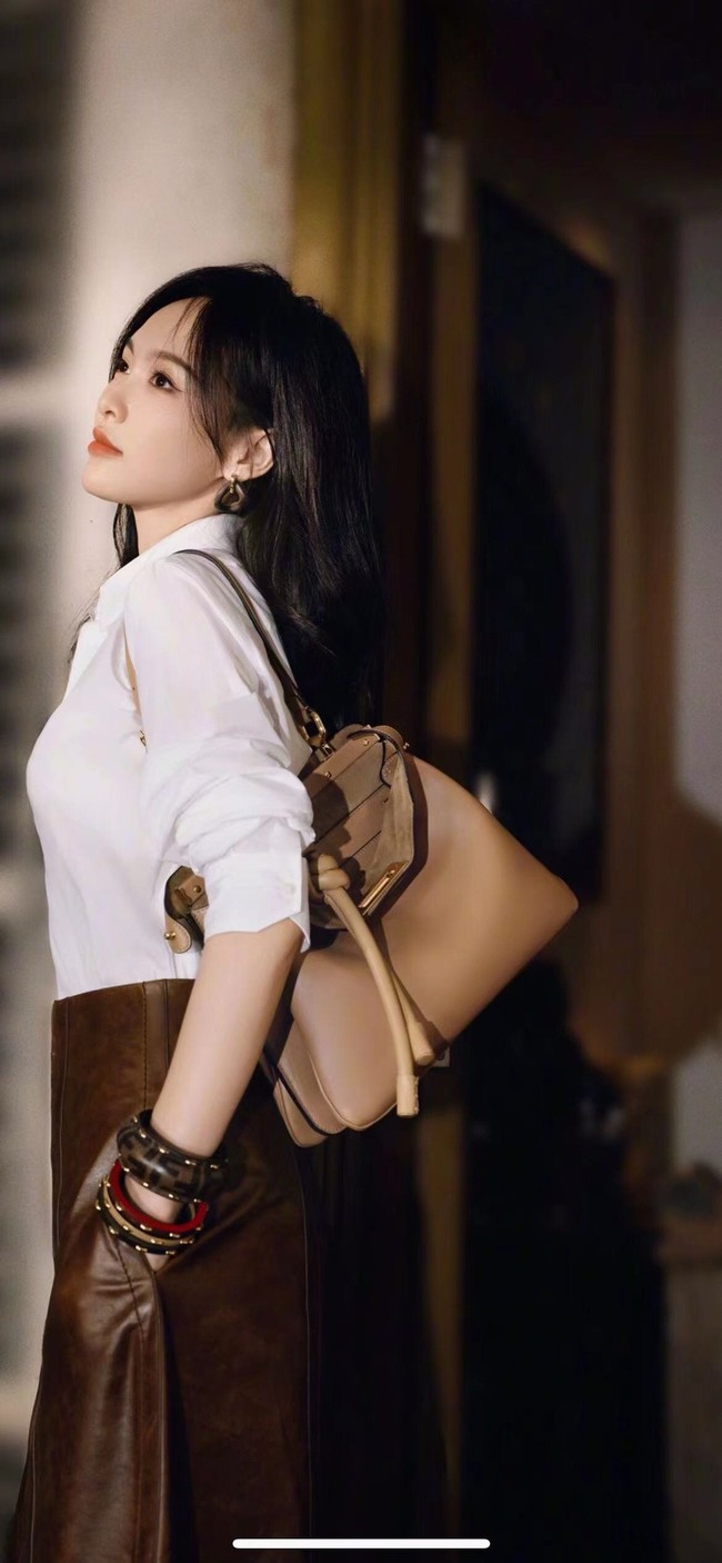 FENDI Way Medium Cowhide Bag 8BN367 brown