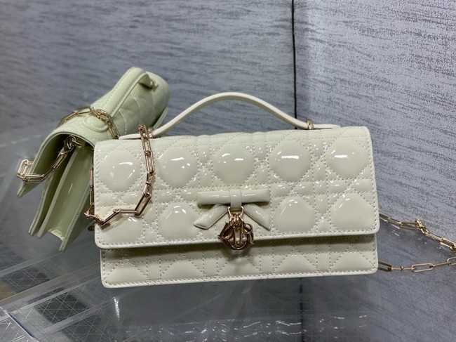 My Dior Mini Bag Cannage patent leather S0984PU Latte