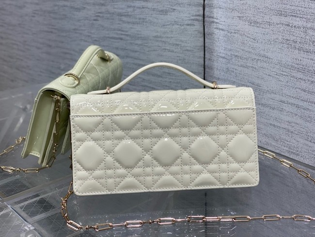 My Dior Mini Bag Cannage patent leather S0984PU Latte