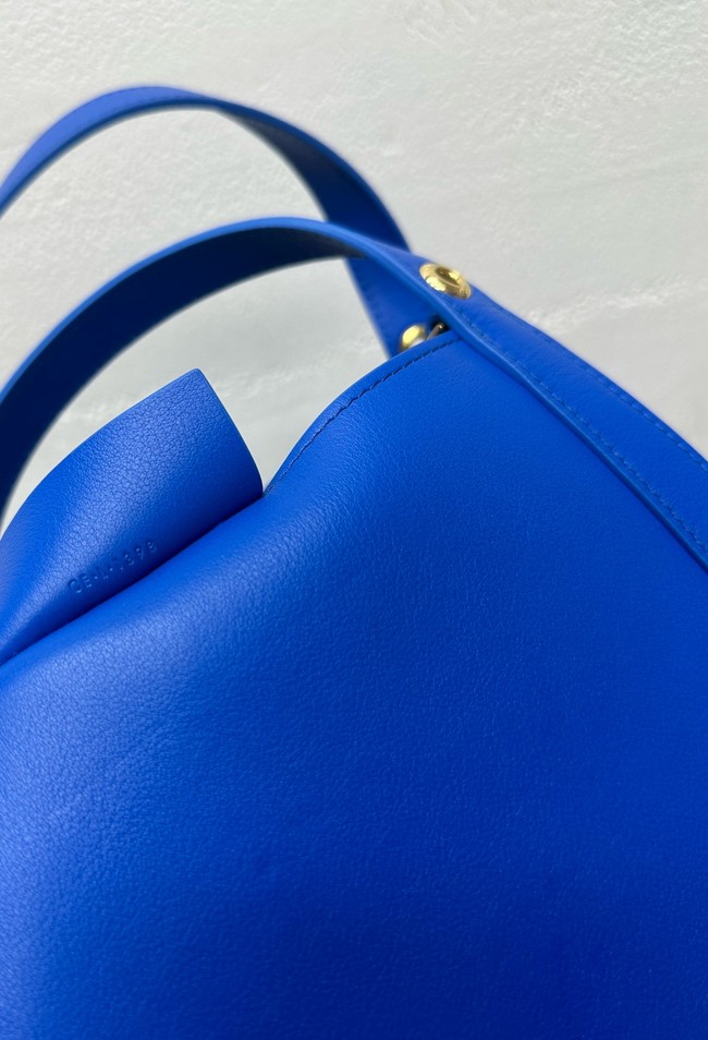 Celine SMALL CUBE BAG NATURAL Calfskin 124182 electric blue