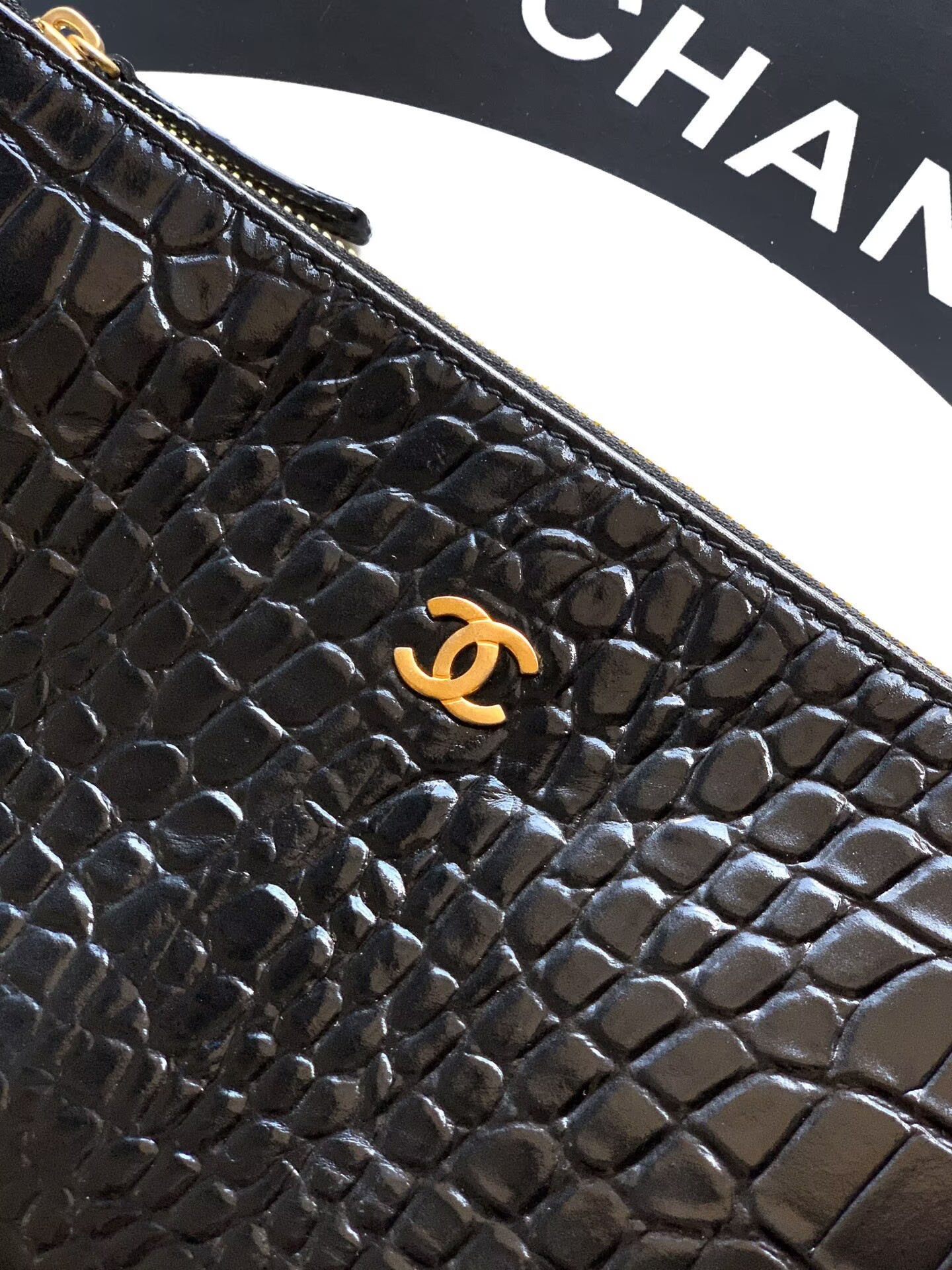 Chanel 2026SS Original Crocodile Leather A31021 Black