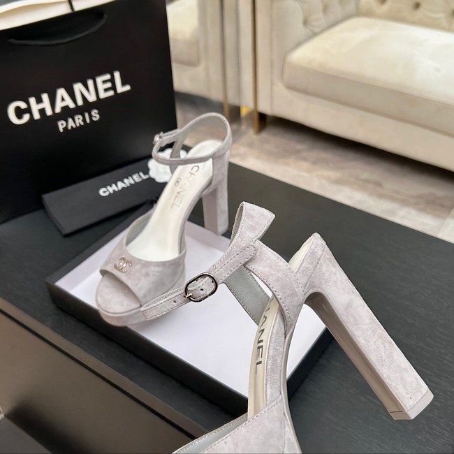 Chanel Sandals Laminated Lambskin 11CM 66966-1