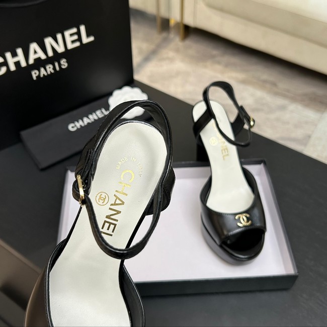 Chanel Sandals Laminated Lambskin 11CM 66966-3