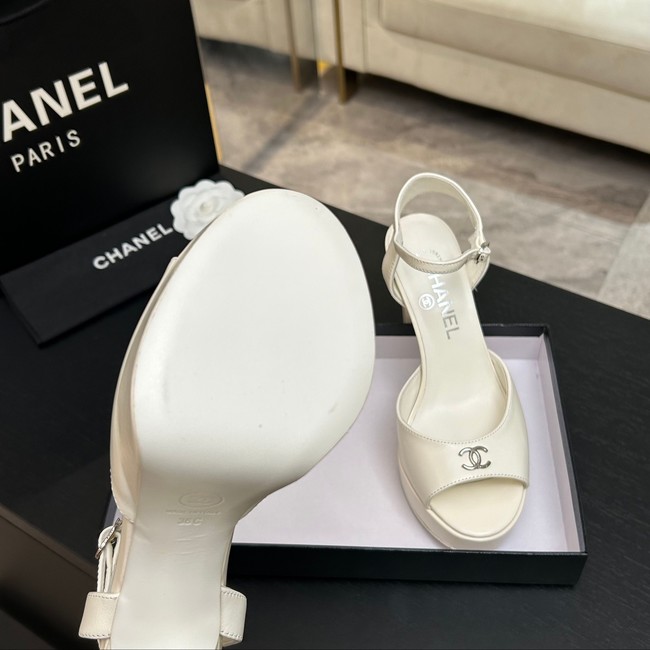 Chanel Sandals Laminated Lambskin 11CM 66966-6