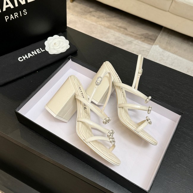 Chanel Sandals Laminated Lambskin 95mm G46964-1