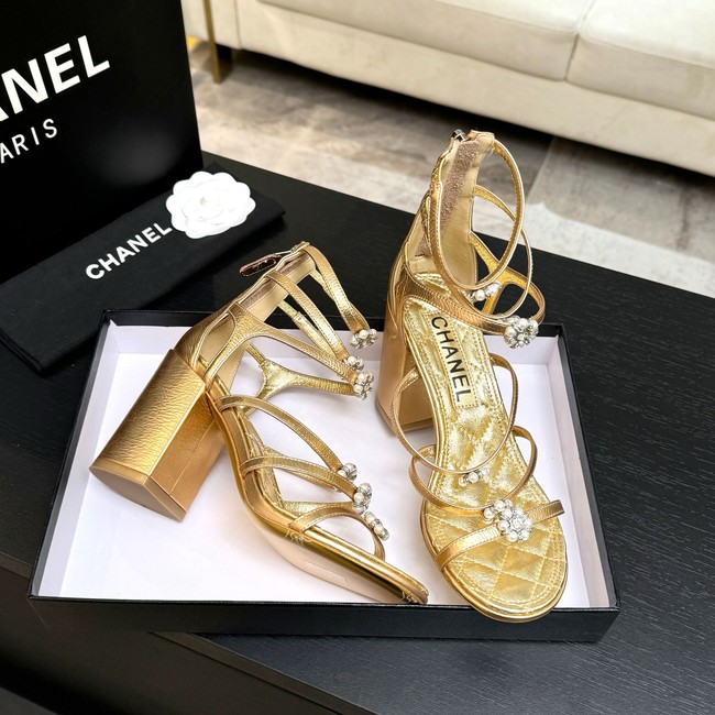 Chanel Sandals Laminated Lambskin 95mm G46999-1