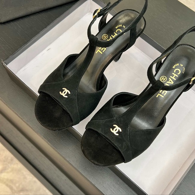 Chanel Sandals Suede Kidskin G47030-1