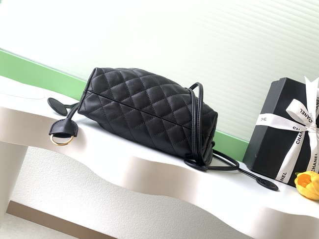 Chanel Lambskin Hobo Bag AS5227 black