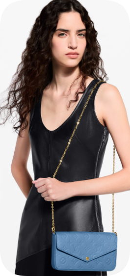 Louis Vuitton Pochette Felicie M28891 Blue Jean Louis Vuitton Pochette Felicie M28891 Blue Jean