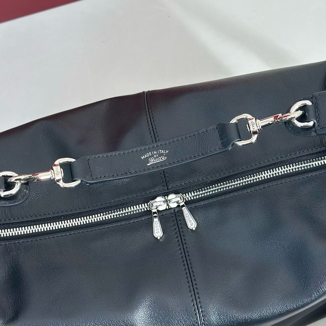 Gucci Brera medium crossbody bag 866938 black  leather