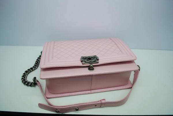 Chanel Boy Flap Shoulder Bag A30171 Pink Sheepskin Leather