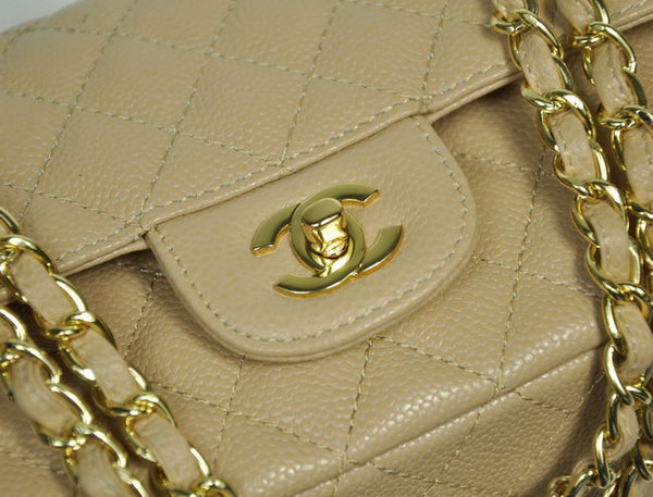 Chanel 2.55 Quilted Flap Bag 1112 Apricot with Gold Hardware