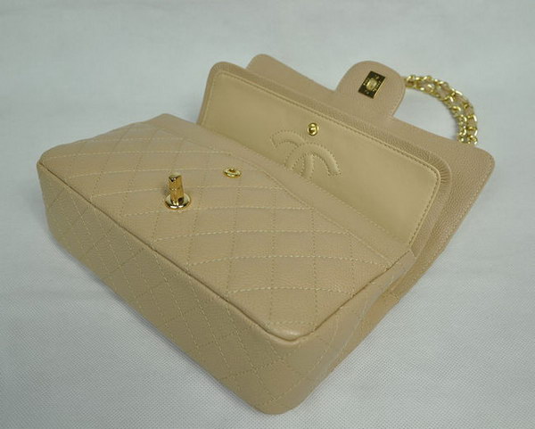 Chanel 2.55 Quilted Flap Bag 1112 Apricot with Gold Hardware